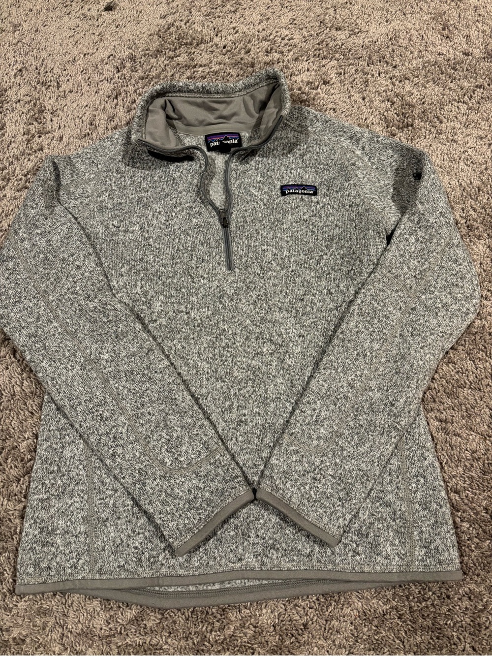Patagonia women’s Gray Better Sweater 1/4-Zip Pullover